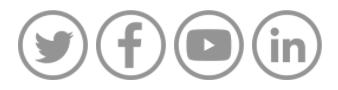 Grey on white social media icons