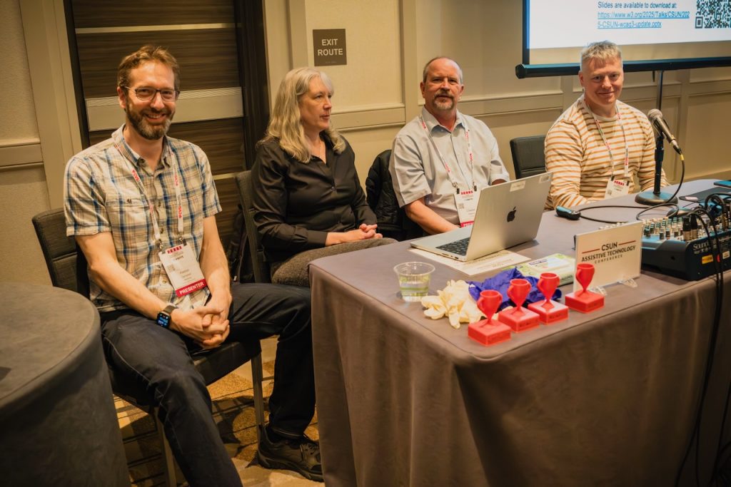 Alastair, Rachael, Chuck and Kevin almost ready to present.